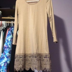 Small women long sleeve dress